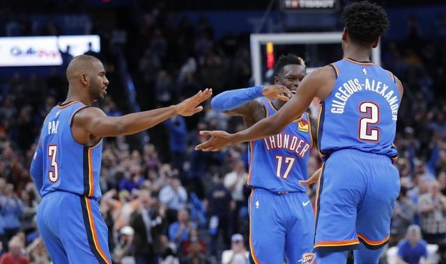  亚历山大30+10雷霆屠公牛  